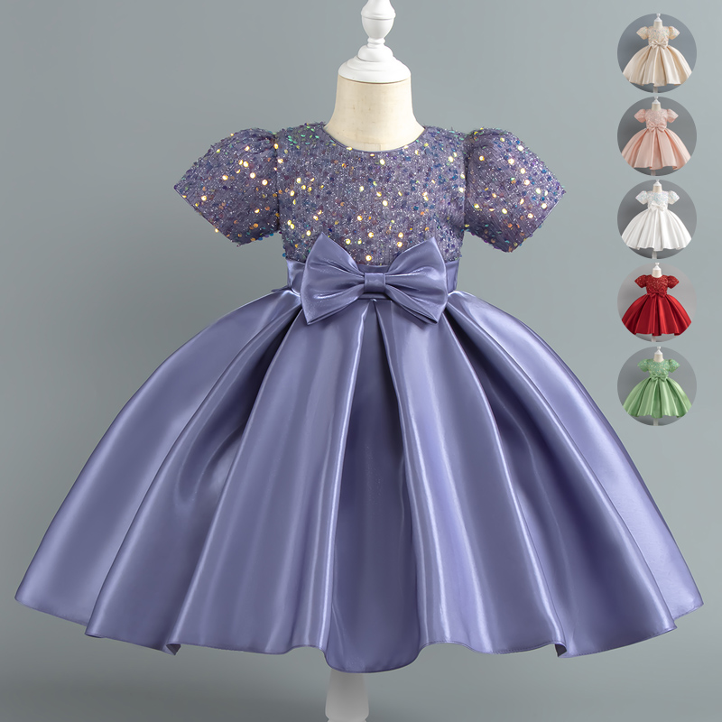 Baby Clothing Dresser - Dziewczynek sukienka świąteczna cekinowa sukienka z