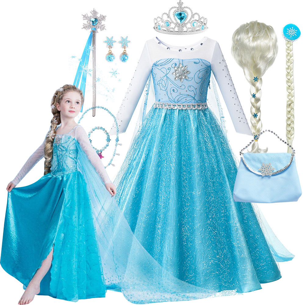 Baby Clothing Dresser - Baby Girl kostium księżniczki Elsy śnieg