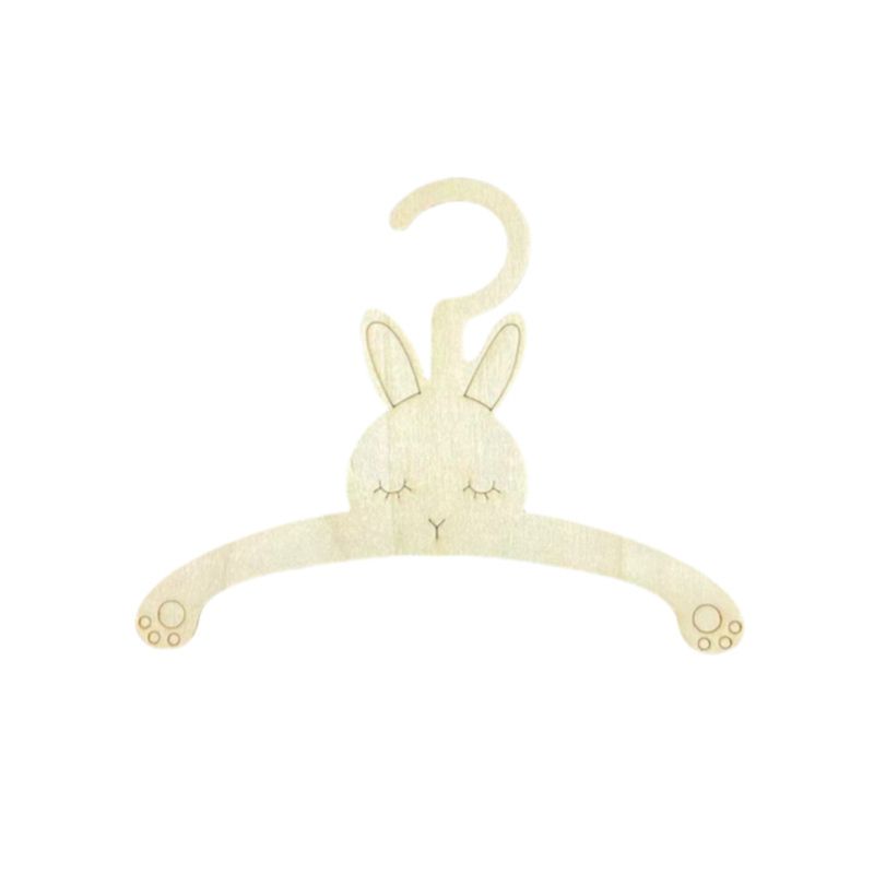 Baby Clothing Hanging Rack - 20 SZT. Urocze Drewniane Wieszaki na