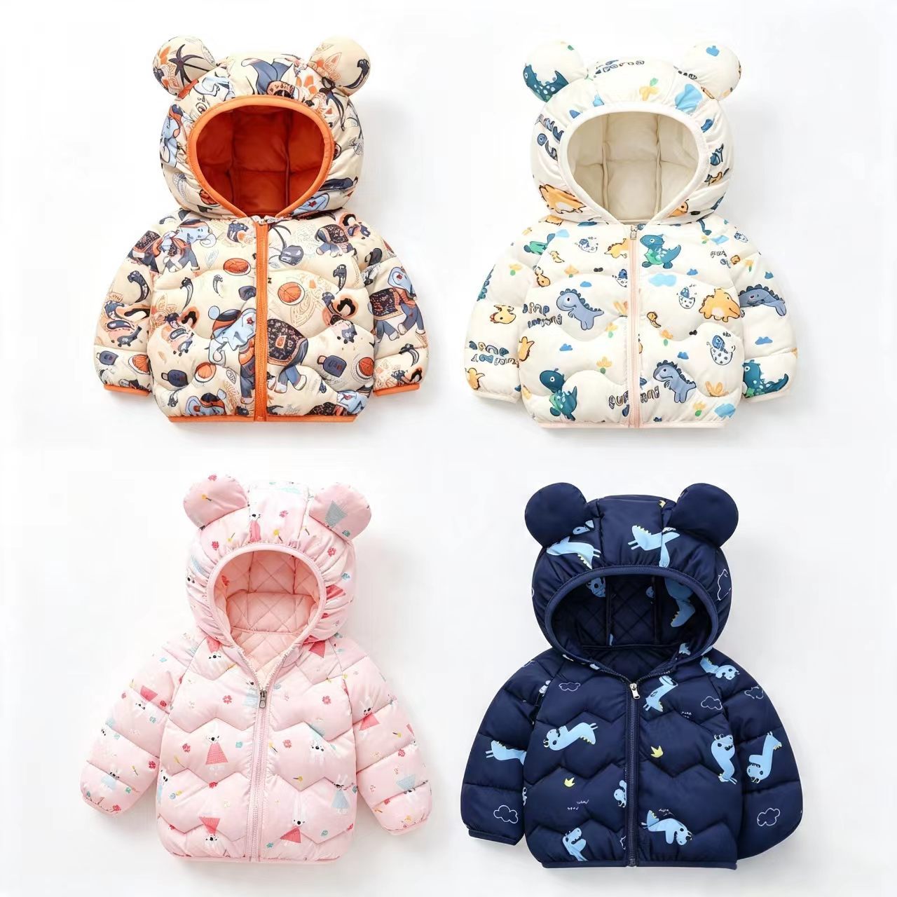 Baby Clothing Dividers - Płaszcz dziecięcy, kurtka z motywem kreskówkowym
