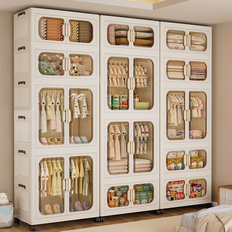 Baby Clothing Dresser - Kolorowa składana szafa dziecięca – Duży