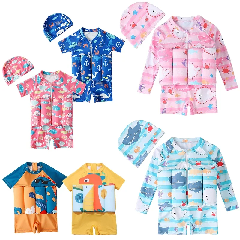Baby Clothing Dividers - Dziecięcy strój kąpielowy wypornościowy nadruk kreskówkowy