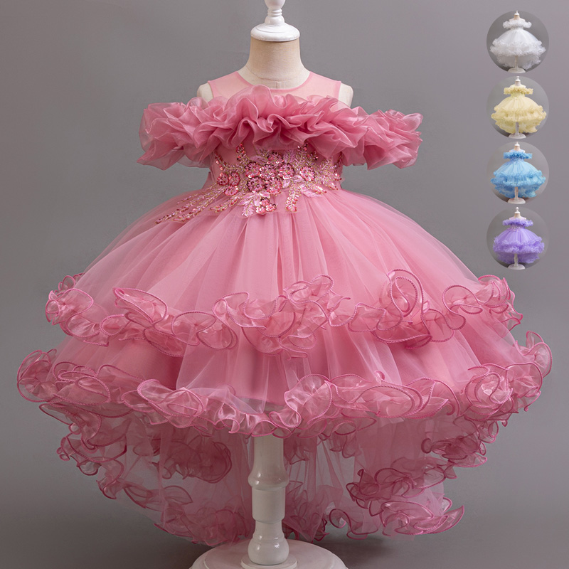 Baby Clothing Dresser - Dziewczynka Kwiat Księżniczka Cekiny Dziecko Ślub