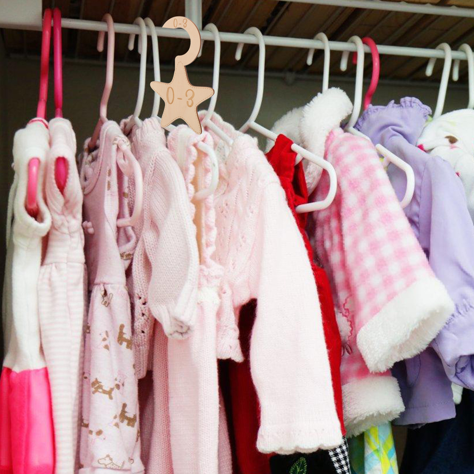 7 szt. drewnianych przegródek  – Baby Clothing Dividers recenzja i cena