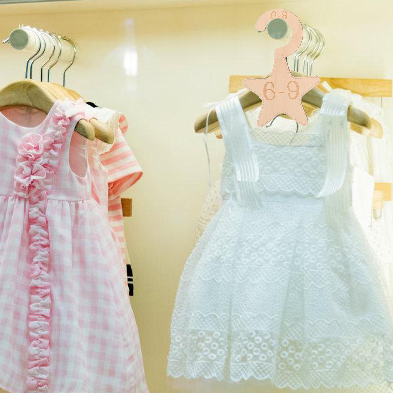 7 szt. drewnianych przegródek  – Baby Clothing Dividers recenzja i cena