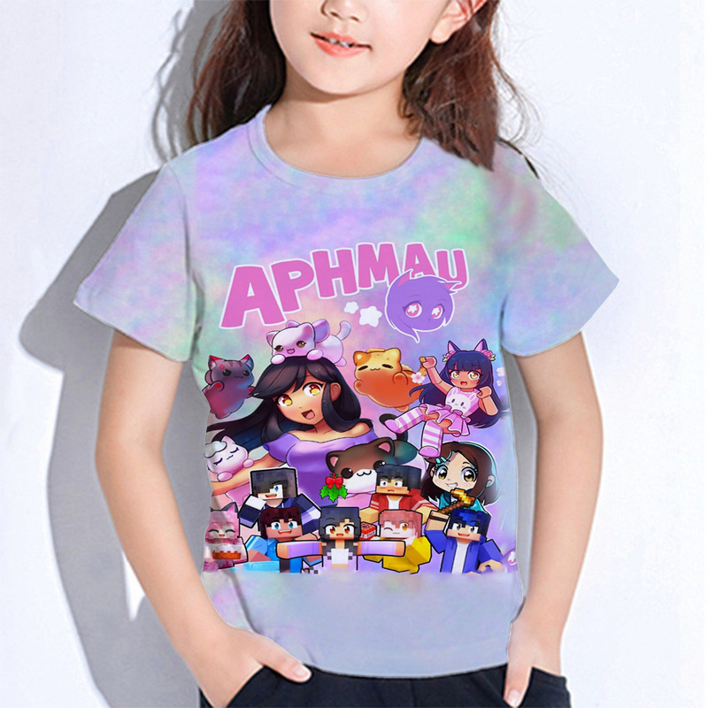 Aphmau Meows kot T-shirty z mo – Baby Clothing Dividers recenzja i cena