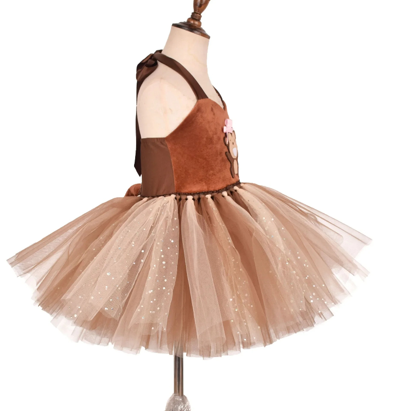 Brązowa sukienka tutu dla dzie – Baby Clothing Dresser recenzja i cena