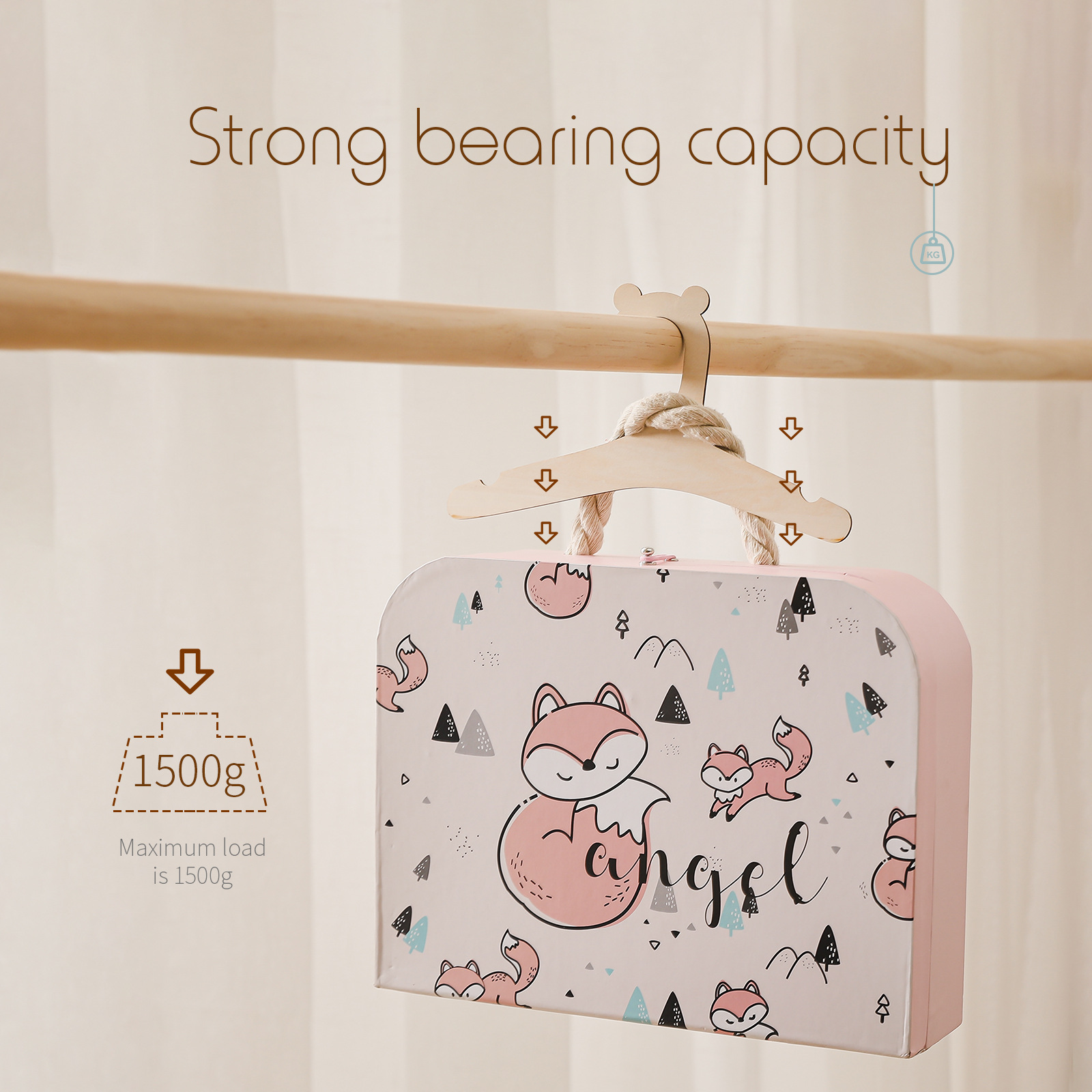 5/10 szt. Drewniane wieszaki d – Baby Clothing Hanging Rack recenzja i cena